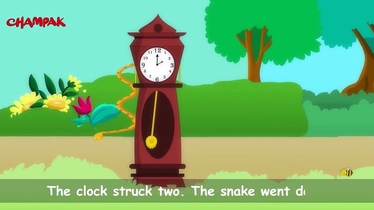 Hickory Dickory Dock Nursery Rhyme | Animated 3D English Nursery Rhyme