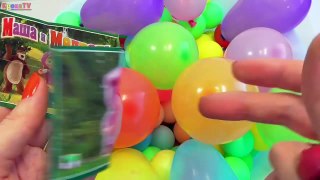 The Balloon surprise Show for learning colors childrens educational video | Шарики