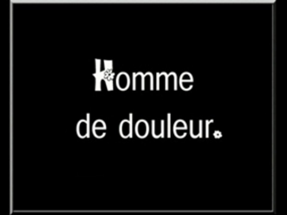 homme de douleur