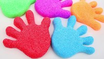 Kinetic Sand Fingers Family Nursery Rhymes VS Kinetic Foam M&M VS Play Doh VS Learn Colors