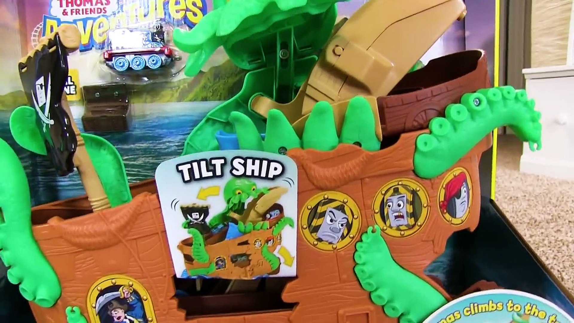 Thomas and friends sea monster hot sale pirate set