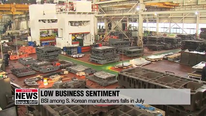 S. Korea's BSI in July marks record low since February 2017: BOK