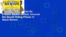 Favorit Book  You Can Be a Stock Market Genius: Uncover the Secret Hiding Places of Stock Market