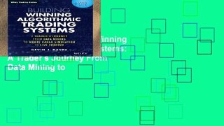 Trial Ebook  Building Winning Algorithmic Trading Systems: A Trader s Journey From Data Mining to