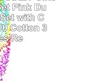 VM VOUGEMARKET Girls Bedding Set Pink Duvet Cover Set with Cute Dogs100 Cotton 3 Pieces