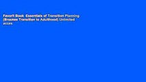 Favorit Book  Essentials of Transition Planning (Brookes Transition to Adulthood) Unlimited acces