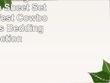Sweet Jojo Designs 3Piece Twin Sheet Set for Wild West Cowboy Childrens Bedding