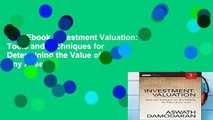 Trial Ebook  Investment Valuation: Tools and Techniques for Determining the Value of Any Asset