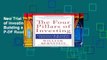 New Trial The Four Pillars of Investing: Lessons for Building a Winning Portfolio P-DF Reading