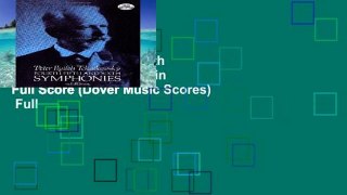 Best seller  Fourth, Fifth and Sixth Symphonies in Full Score (Dover Music Scores)  Full