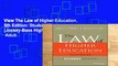 View The Law of Higher Education, 5th Edition: Student Version (Jossey-Bass Higher   Adult