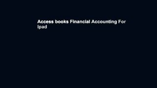 Access books Financial Accounting For Ipad