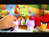 Many Play Doh Surprise Egg Kinder Surprise Hello Kitty Angry Birds Маша и Медведь Masha i