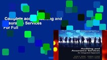 Complete acces  Auditing and Assurance Services  For Full