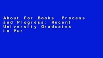 About For Books  Process and Progress: Recent University Graduates in Pursuit of the Visual Arts