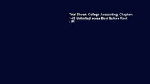 Trial Ebook  College Accounting, Chapters 1-29 Unlimited acces Best Sellers Rank : #1