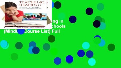 Ebook Teaching Reading in Today s Elementary Schools (Mindtap Course List) Full