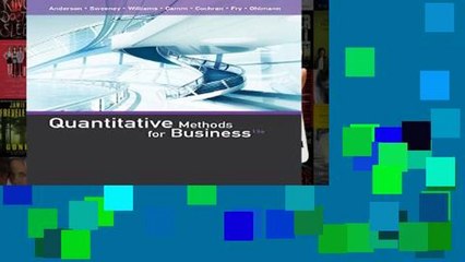 Unlimited acces Quantitative Methods for Business Book