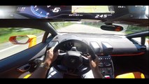 300  kmh LAMBORGHINI HURACAN POV SUPER ACCELERATION AND TOP SPEED