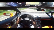 300+ kmh LAMBORGHINI HURACAN POV SUPER ACCELERATION AND TOP SPEED