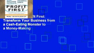 Digital book  Profit First: Transform Your Business from a Cash-Eating Monster to a Money-Making