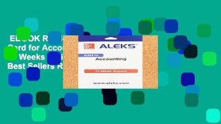 EBOOK Reader Aleks Access Card for Accounting - 11 Weeks Unlimited acces Best Sellers Rank : #3