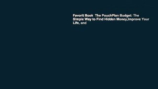Favorit Book  The PouchPlan Budget: The Simple Way to Find Hidden Money,Improve Your Life, and