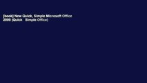 [book] New Quick, Simple Microsoft Office 2000 (Quick   Simple Office)