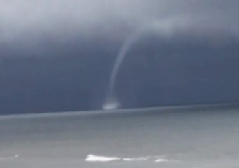 Tourist Spots Waterspout Next to Virginia Beach