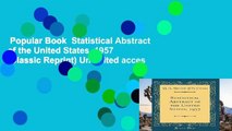 Popular Book  Statistical Abstract of the United States, 1957 (Classic Reprint) Unlimited acces