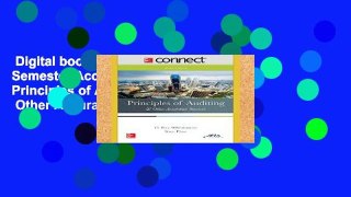 Digital book  Connect 2 Semester Access Card for Principles of Auditing   Other Assurance
