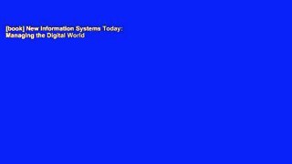 [book] New Information Systems Today: Managing the Digital World