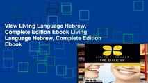View Living Language Hebrew, Complete Edition Ebook Living Language Hebrew, Complete Edition Ebook