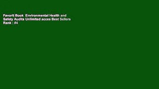 Favorit Book  Environmental Health and Safety Audits Unlimited acces Best Sellers Rank : #4