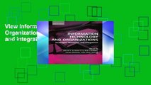 View Information Technology and Organizations: Strategies, Networks, and Integration Ebook