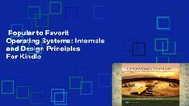 Popular to Favorit  Operating Systems: Internals and Design Principles  For Kindle