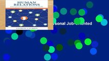 Trial New Releases  Human Relations: Interpersonal Job-Oriented Skills  Review