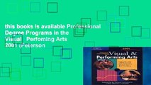 this books is available Professional Degree Programs in the Visual   Perfoming Arts 2001 (Peterson