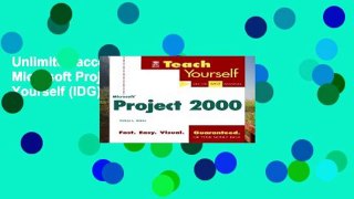 Unlimited acces Teach Yourself Microsoft Project 2000 (Teach Yourself (IDG)) Book