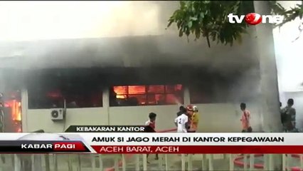Kantor BKPP Aceh Barat Ludes Dilalap Api