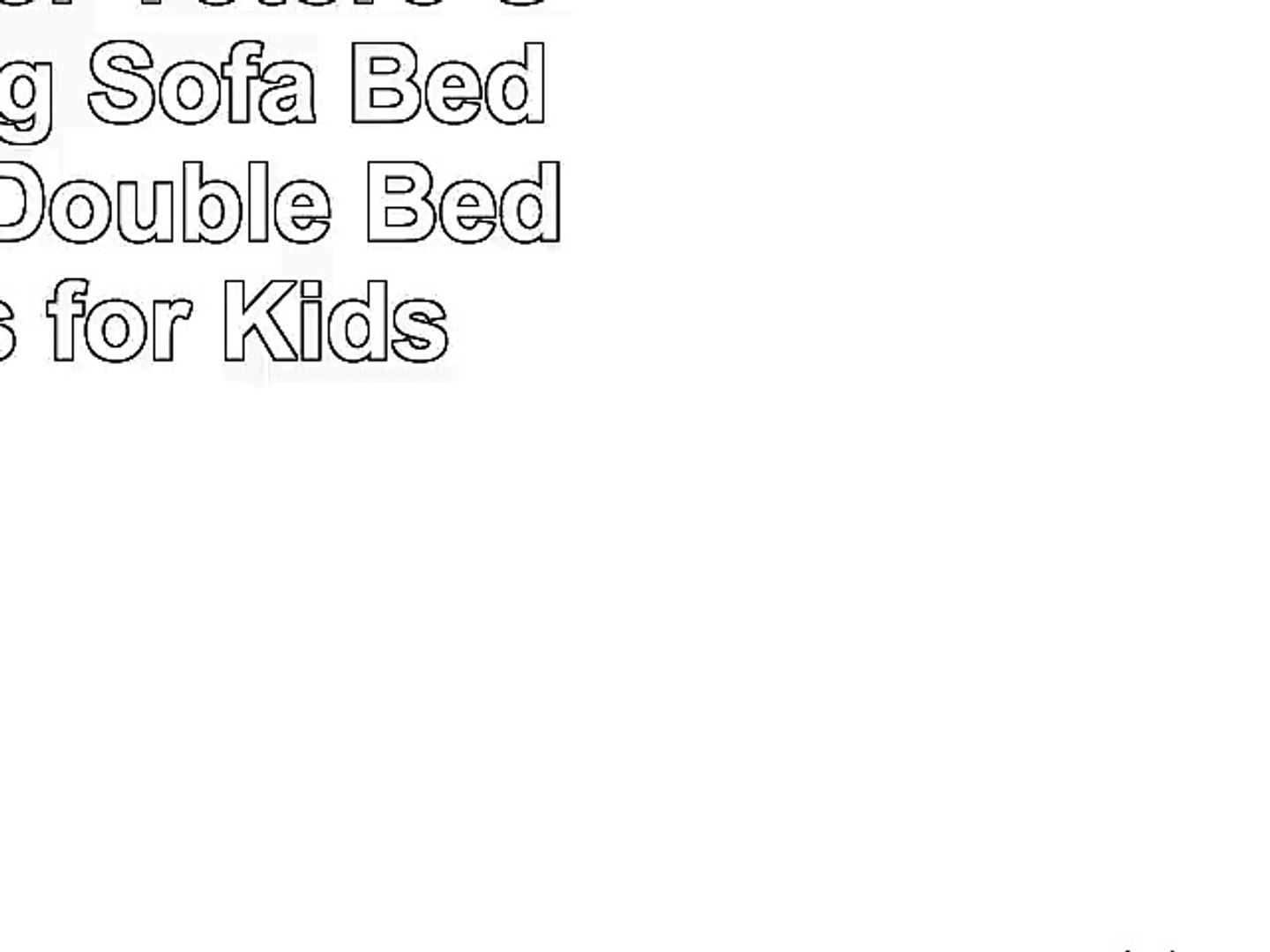 kids double sofa bed