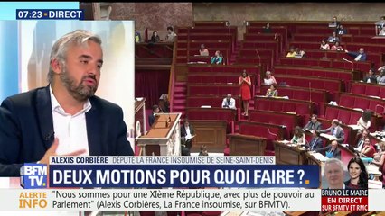 Corbière (LFI): "On vote les deux motions de censure parce qu'elles veulent dire la même chose"