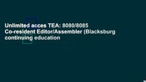 Unlimited acces TEA: 8080/8085 Co-resident Editor/Assembler (Blacksburg continuing education