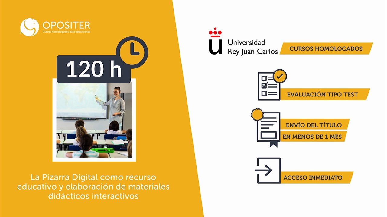 Cursos online homlogados Oposiciones Primaria
