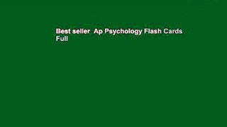 Best seller  Ap Psychology Flash Cards  Full
