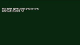 Best seller  Spirit Animals (Filippo Cardu Coloring Collection)  Full