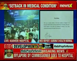 Karunanidhi LIVE Kauvery Hospital says DMK president’s vital signs are normalising