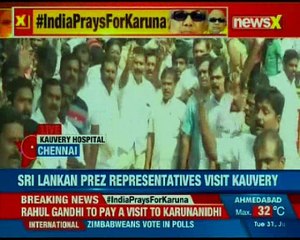 India prays for M Karunanidhi: People still gathering around the Kauvery hospital in Chennai