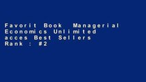 Favorit Book  Managerial Economics Unlimited acces Best Sellers Rank : #2