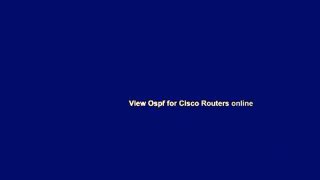 View Ospf for Cisco Routers online